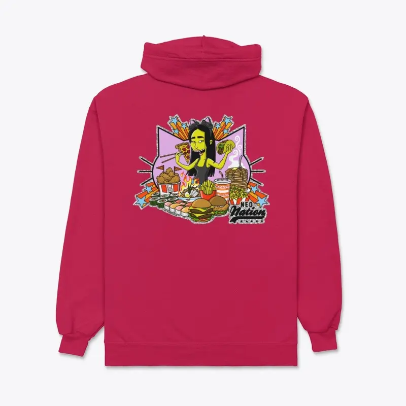 Peggie Feast Unisex Zip-Up Hoodie