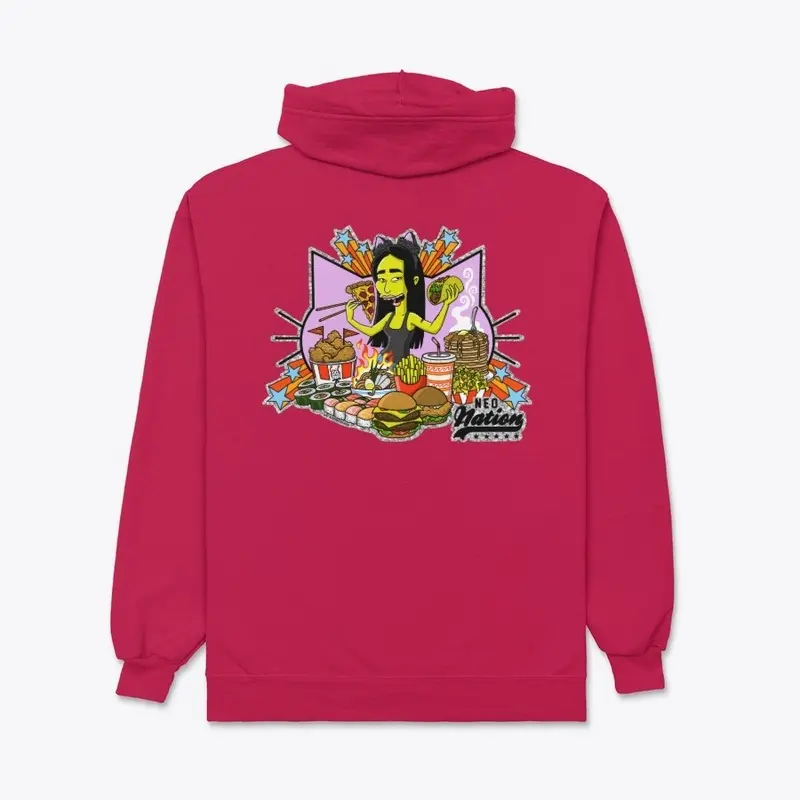 Peggie Feast Unisex Zip-Up Hoodie